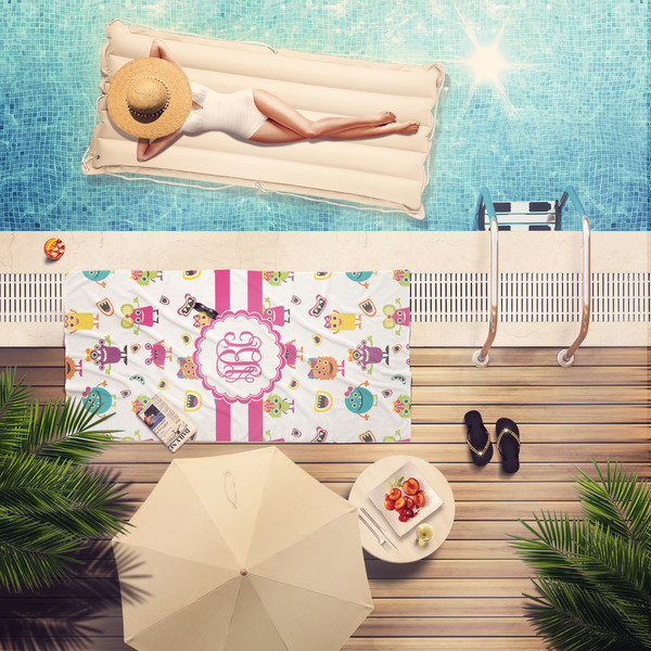 Girly Monsters Pool Towel Lifestyle