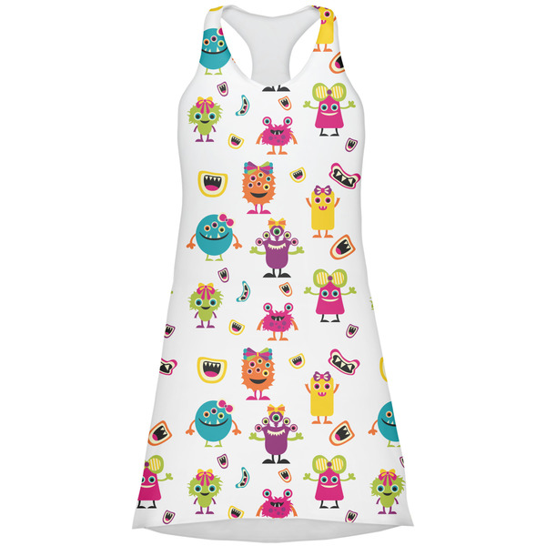 Custom Girly Monsters Racerback Dress - X Large