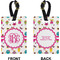 Girly Monsters Rectangle Luggage Tag (Front + Back)