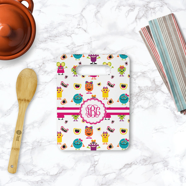 Girly Monsters Rectangle Trivet with Handle - LIFESTYLE