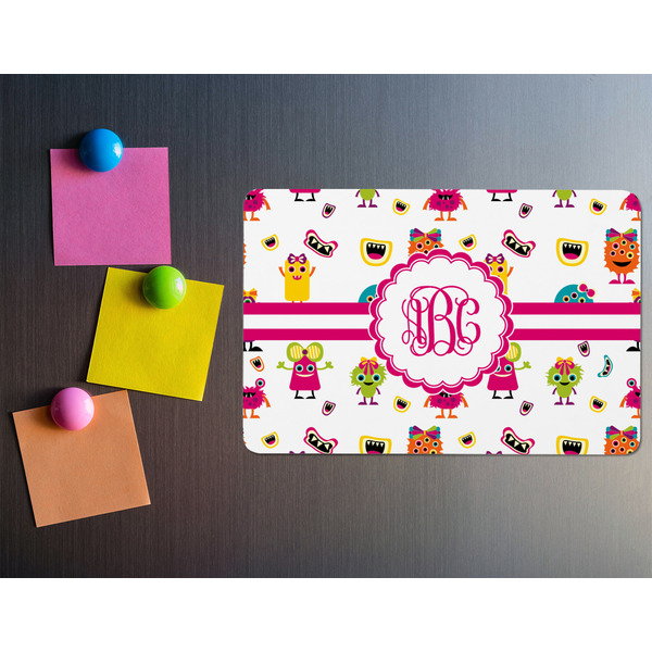 Girly Monsters Rectangular Fridge Magnet - LIFESTYLE