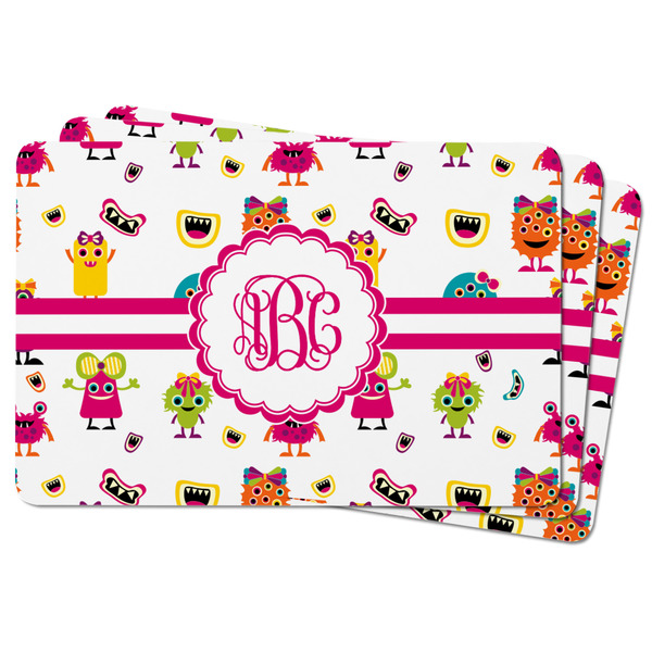 Girly Monsters Rectangular Fridge Magnet - THREE