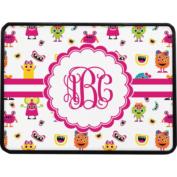 Girly Monsters Rectangular Trailer Hitch Cover (Personalized)
