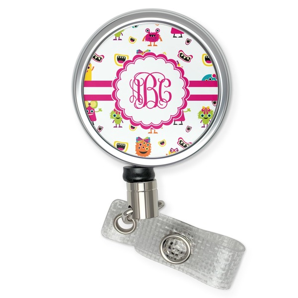 Custom Girly Monsters Retractable Badge Reel (Personalized)