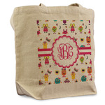 Girly Monsters Reusable Cotton Grocery Bag - Single (Personalized)