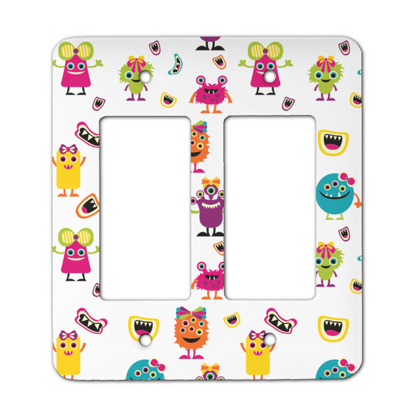Custom Girly Monsters Rocker Style Light Switch Cover - Two Switch