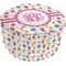 Girly Monsters Round Pouf Ottoman (Personalized)