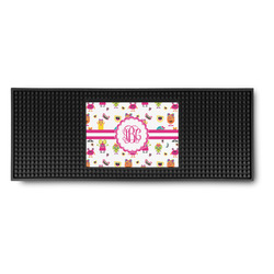 Girly Monsters Rubber Bar Mat (Personalized)