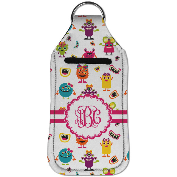 Girly Monsters Sanitizer Holder Keychain - Large (Front)