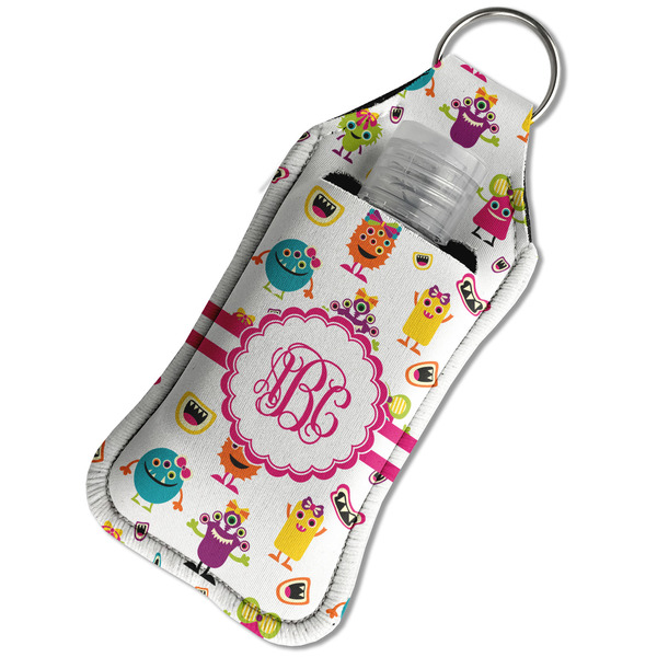 Girly Monsters Sanitizer Holder Keychain - Large in Case