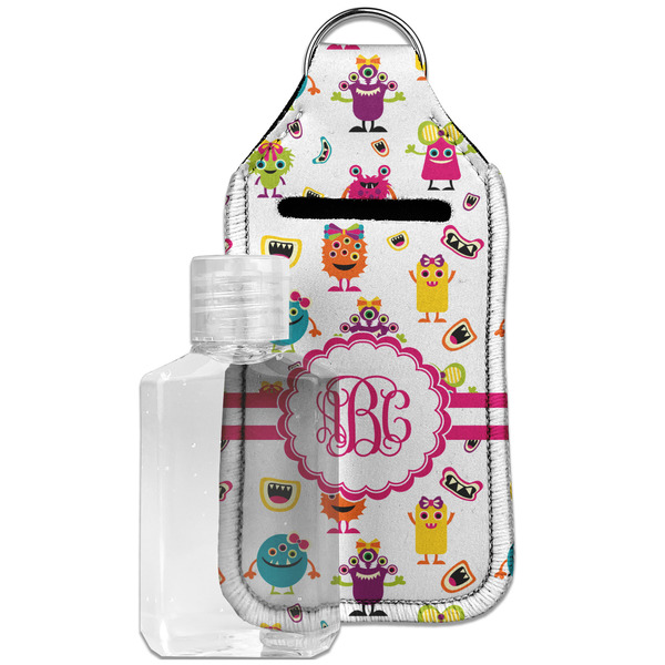 Custom Girly Monsters Hand Sanitizer & Keychain Holder - Large (Personalized)
