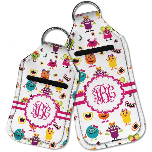 Girly Monsters Sanitizer Holder Keychain - Parent Main