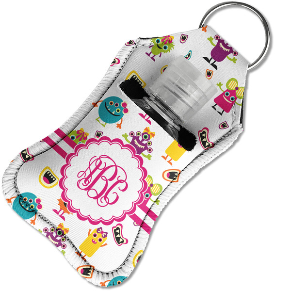Girly Monsters Sanitizer Holder Keychain - Small in Case