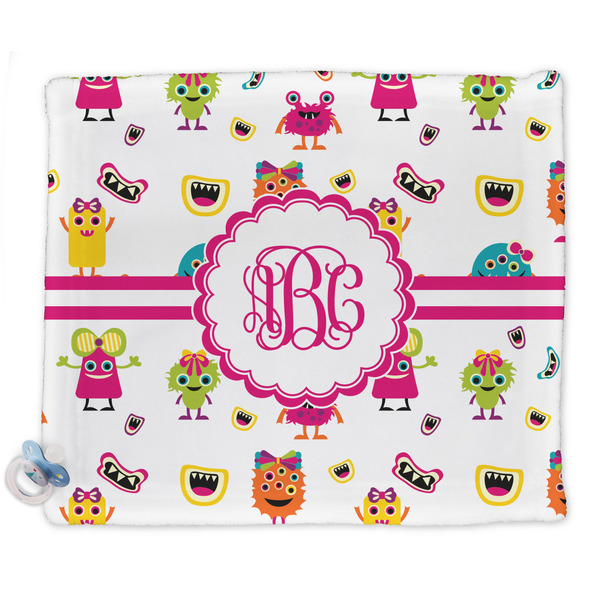 Custom Girly Monsters Security Blanket - Single Sided (Personalized)