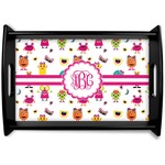 Girly Monsters Wooden Tray (Personalized)