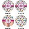 Girly Monsters Set of Appetizer / Dessert Plates (Approval)