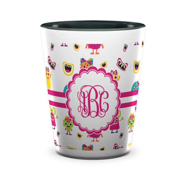 Girly Monsters Shot Glass - Two Tone - FRONT