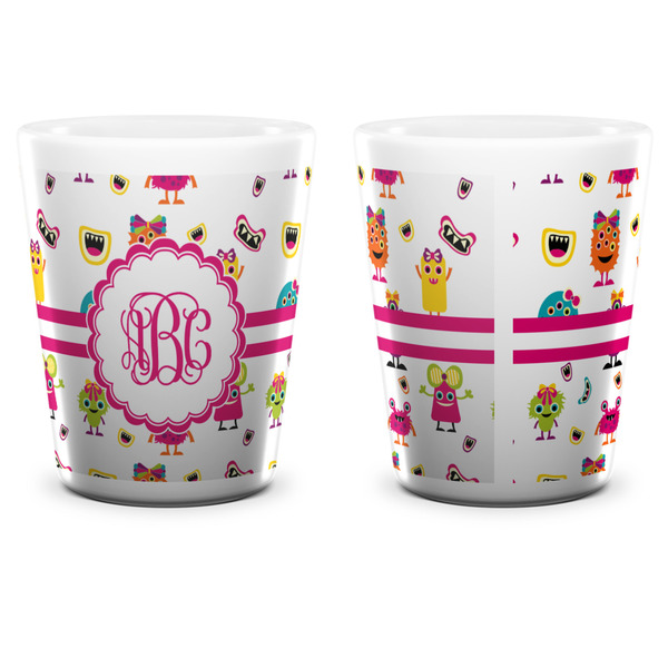 Girly Monsters Shot Glass - White - APPROVAL
