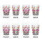 Girly Monsters Shot Glass - White - Set of 4 - APPROVAL