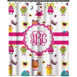 Girly Monsters Extra Long Shower Curtain - 70"x84" (Personalized)