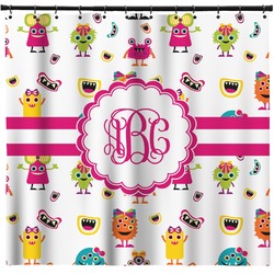 Girly Monsters Shower Curtain - Custom Size (Personalized)