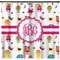 Girly Monsters Shower Curtain (Personalized) (Non-Approval)
