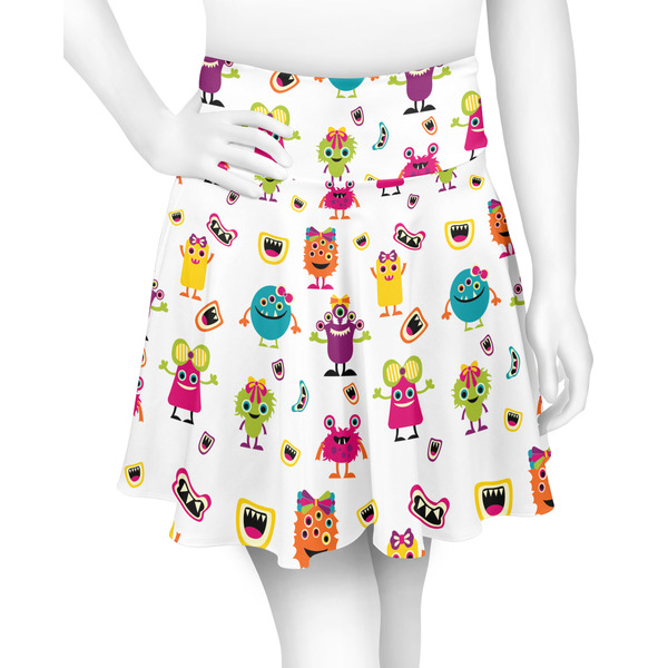 Custom Girly Monsters Skater Skirt