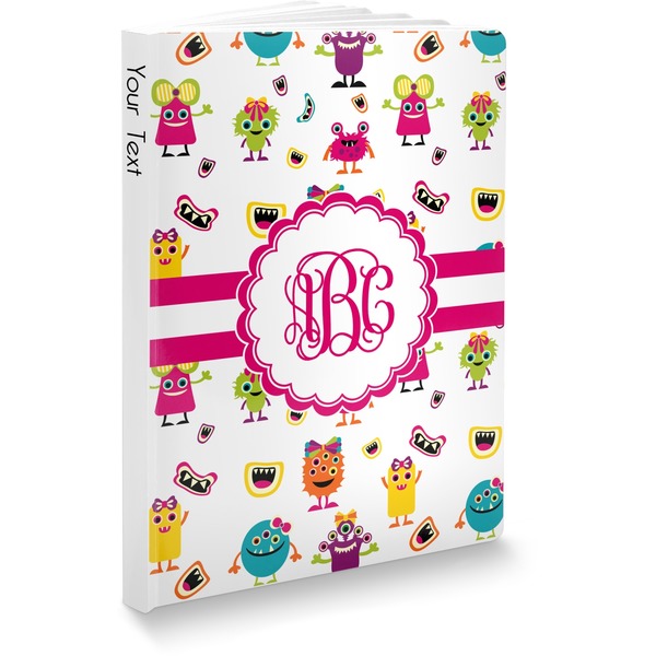 Custom Girly Monsters Softbound Notebook - 5.75" x 8" (Personalized)