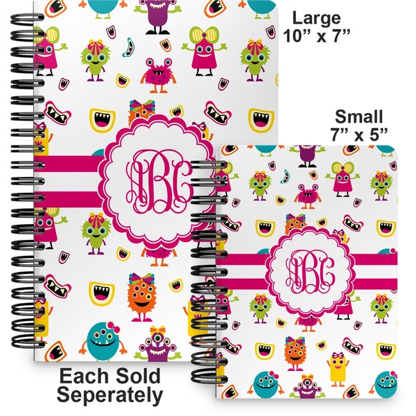 Girly Monsters Spiral Journal - Comparison