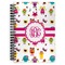 Girly Monsters Spiral Journal Large - Front View