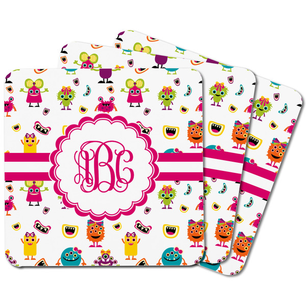 Girly Monsters Square Fridge Magnet - MAIN