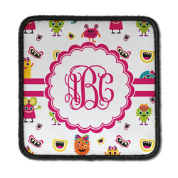 Girly Monsters Iron On Square Patch w/ Monogram