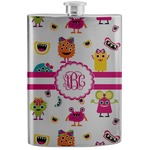 Girly Monsters Stainless Steel Flask (Personalized)