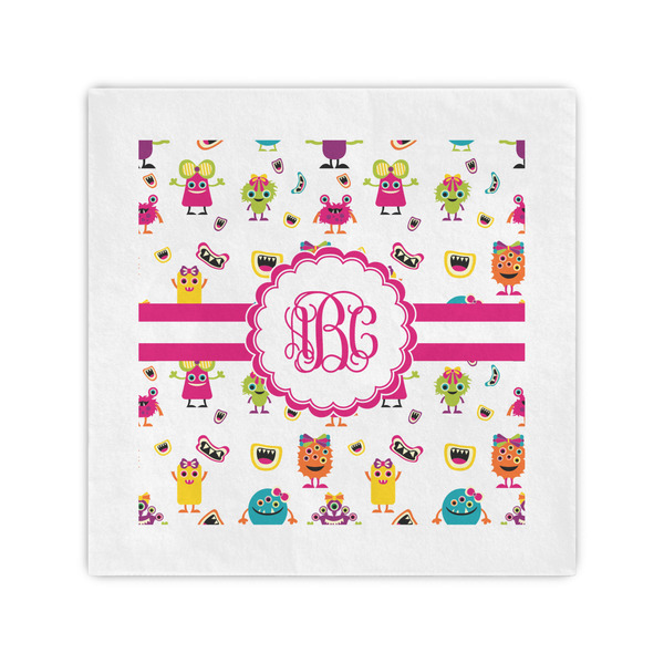 Custom Girly Monsters Cocktail Napkins (Personalized)