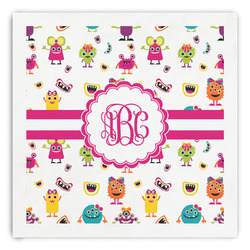 Girly Monsters Paper Dinner Napkins (Personalized)