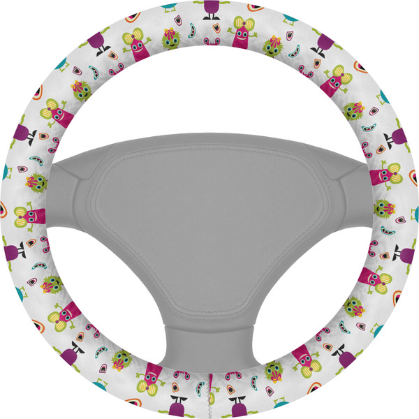 Custom Girly Monsters Steering Wheel Cover