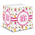 Girly Monsters Sticky Note Cube (Personalized)