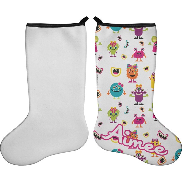 Girly Monsters Stocking - Single-Sided - Approval