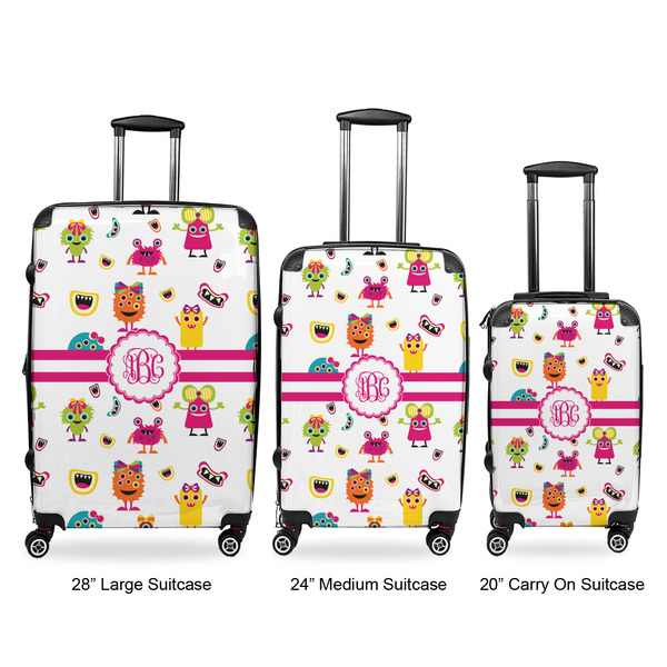 Girly Monsters Suitcase Set 1 - APPROVAL