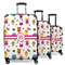 Girly Monsters 3 Piece Luggage Set - 20" Carry On, 24" Medium Checked, 28" Large Checked (Personalized)