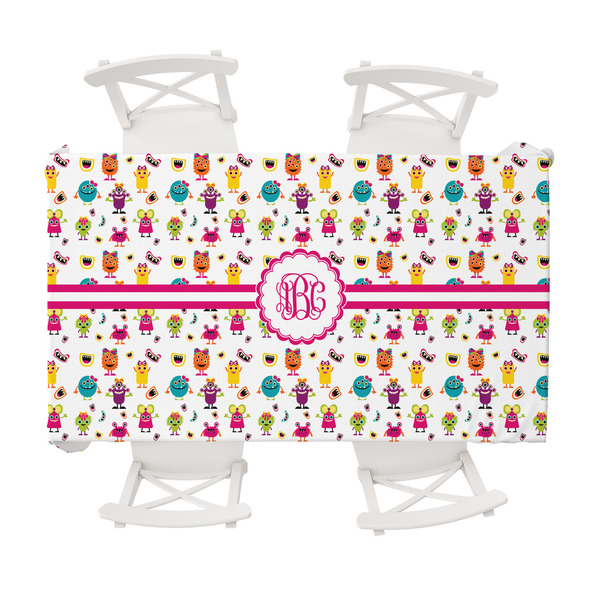 Custom Girly Monsters Tablecloth - 58"x102" (Personalized)