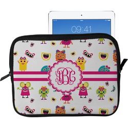 Girly Monsters Tablet Case / Sleeve - Large (Personalized)