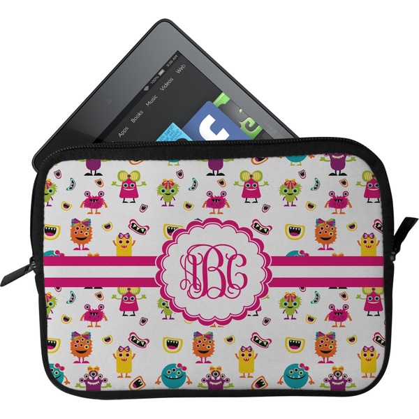 Custom Girly Monsters Tablet Case / Sleeve - Small (Personalized)