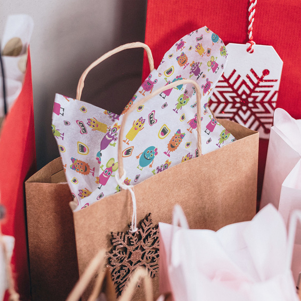 Girly Monsters Tissue Paper - In Gift Bag