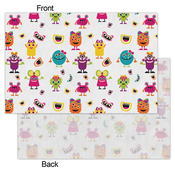 Girly Monsters Tissue Paper - Lightweight - Small - Front & Back