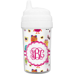 Girly Monsters Toddler Sippy Cup (Personalized)