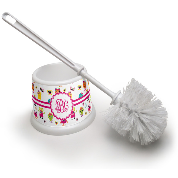 Custom Girly Monsters Toilet Brush (Personalized)
