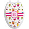 Girly Monsters Toilet Seat Decal - Elongated (Personalized)