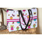 Girly Monsters Tote w/Black Handles - Lifestyle View