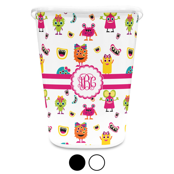 Girly Monsters Custom Waste Basket